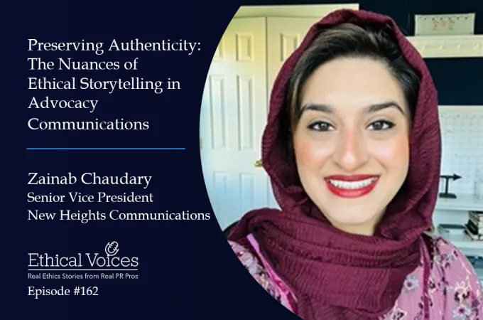 Zainab Chaudary: Ethical Voices Podcast, Preserving Authenticity: The Nuances of Ethical Storytelling in Advocacy Communications